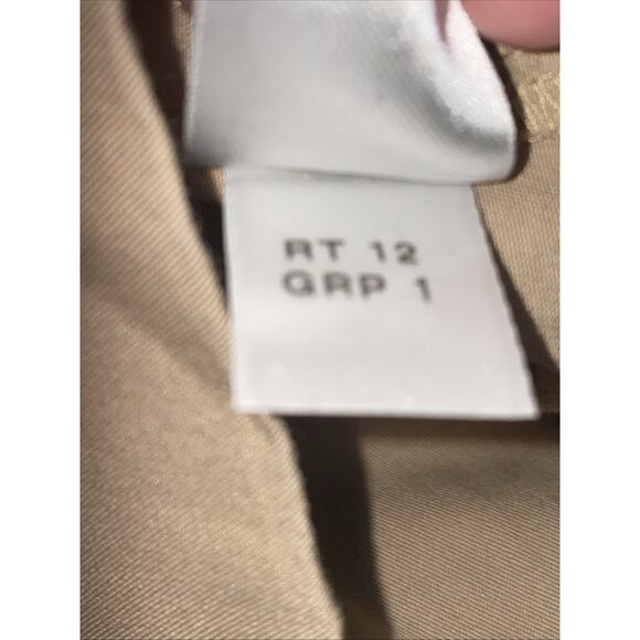 St John Women’s 12 Khaki Wide Leg Pants Cuffed High Rise - Picture 7 of 7